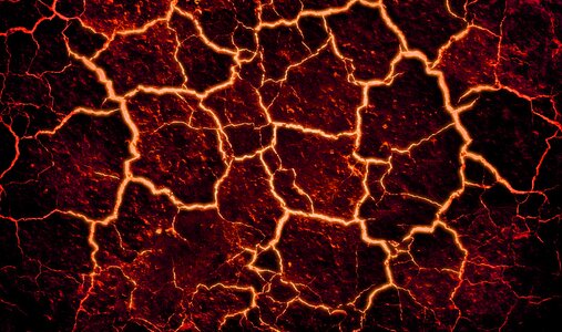 Fire volcano stone
