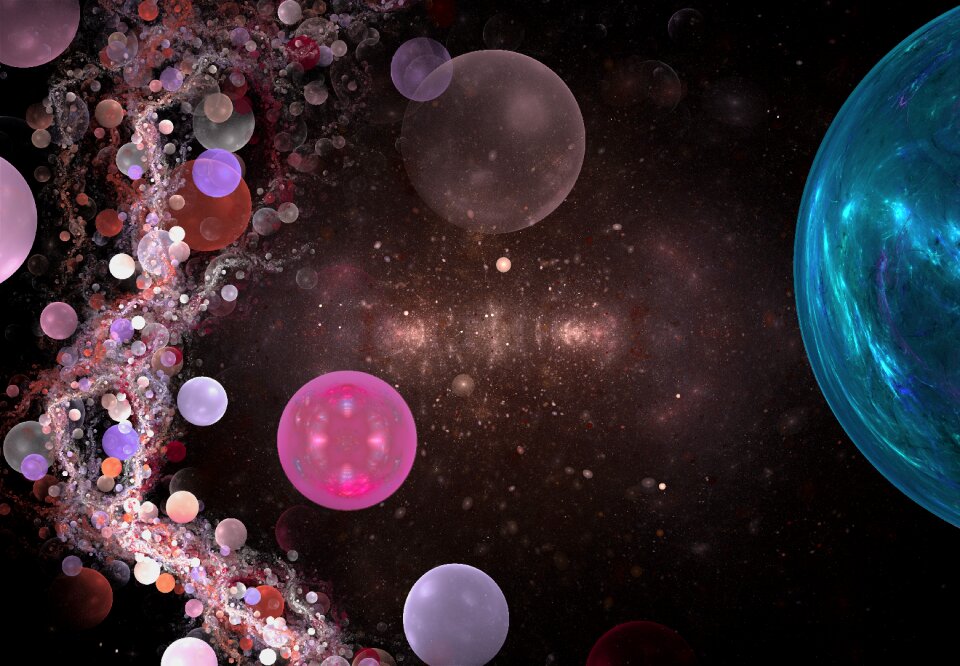 Space cosmos fractal art