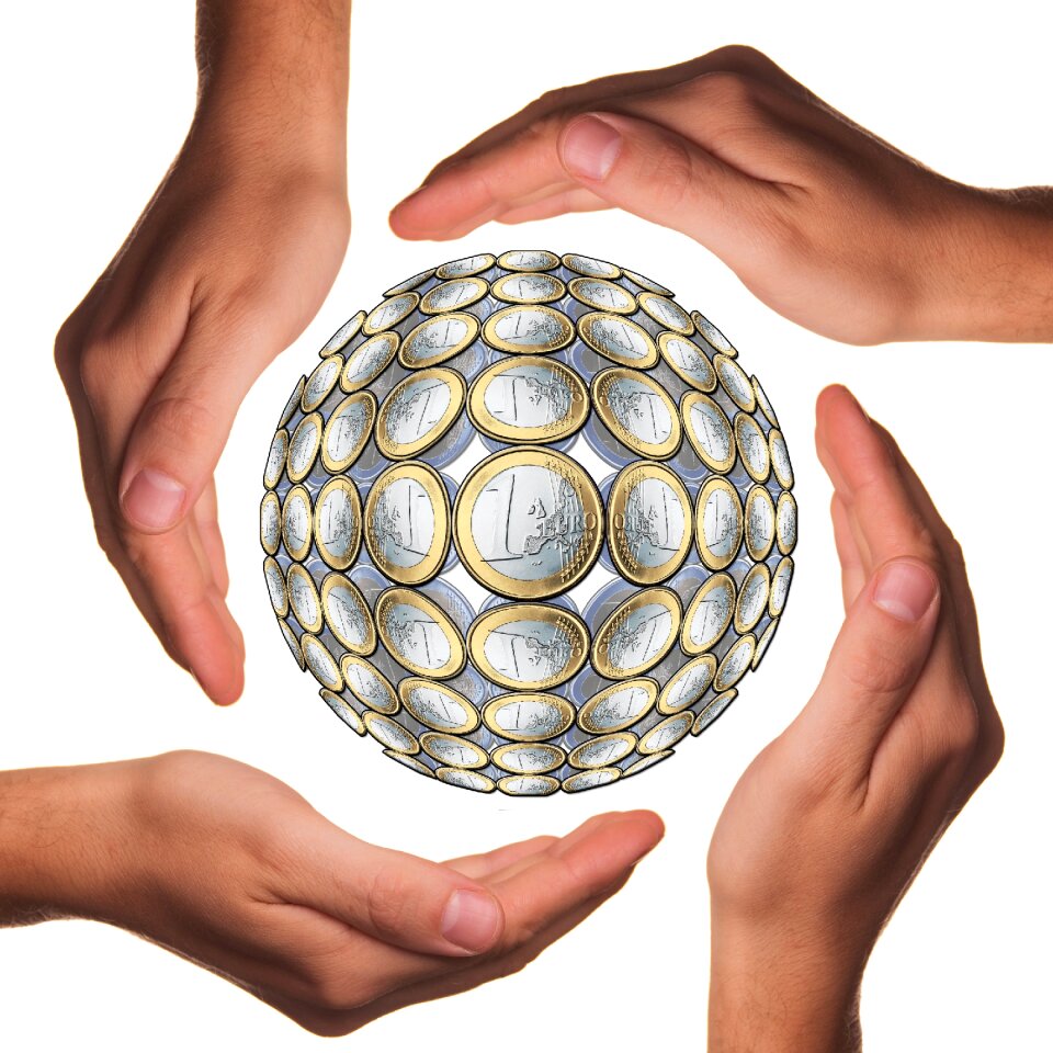 Euro hand currency