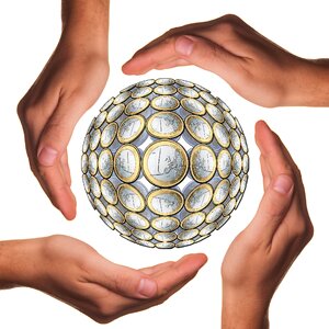 Euro hand currency