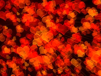 Colored hearts reason texture