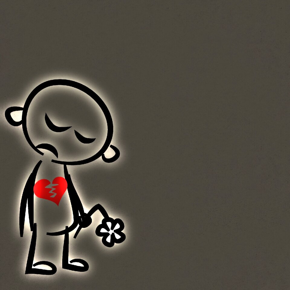 Broken heart background Free illustrations