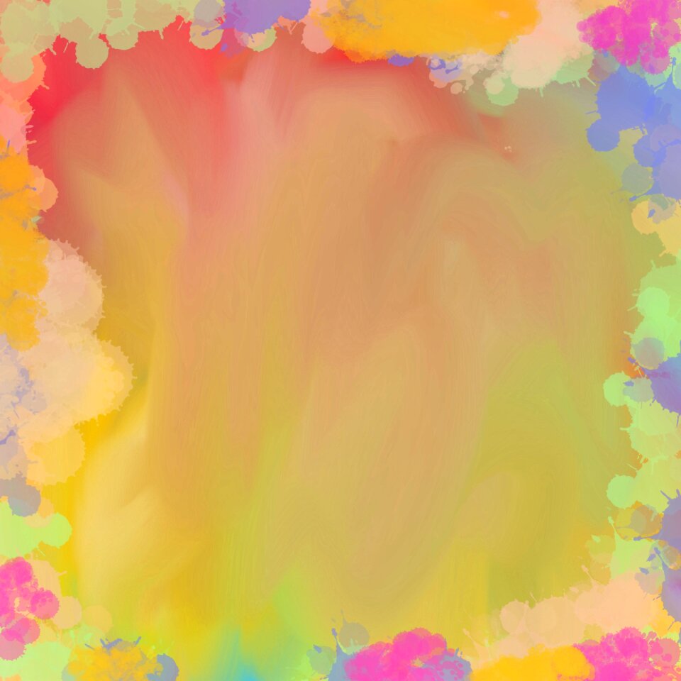Artistic orange colorful