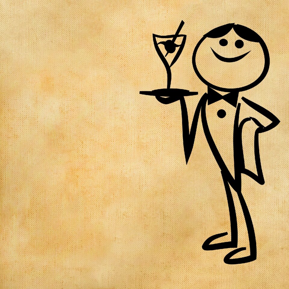 Cocktail serve Free illustrations