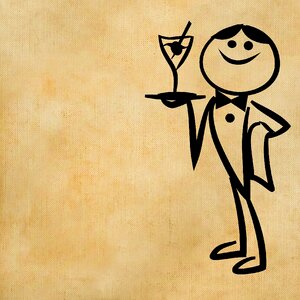 Cocktail serve Free illustrations