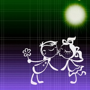 Gift romantic greeting card