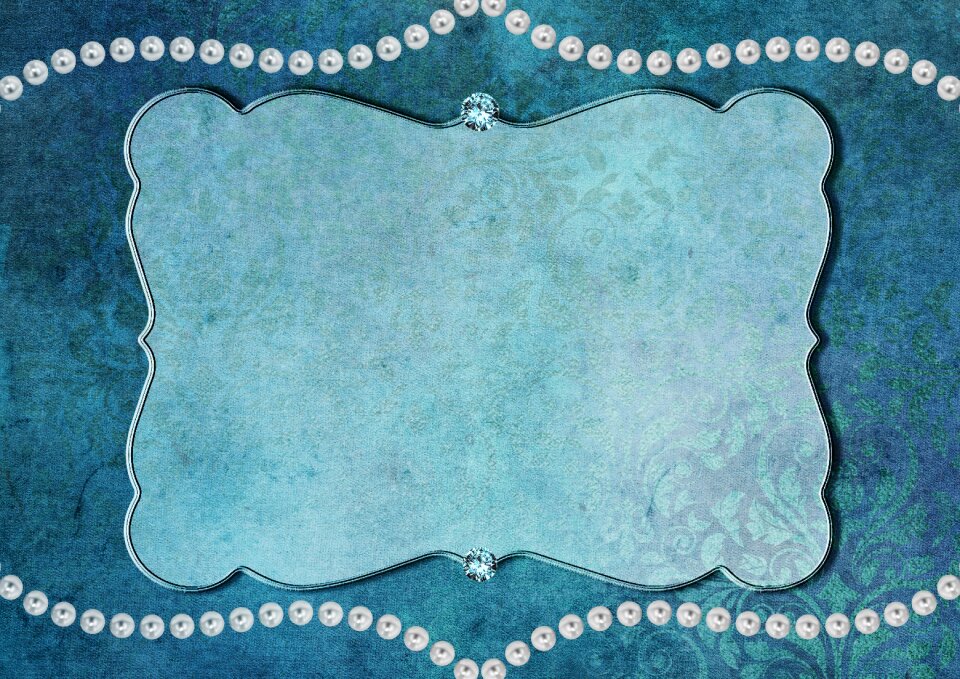 Diamonds decoration blue