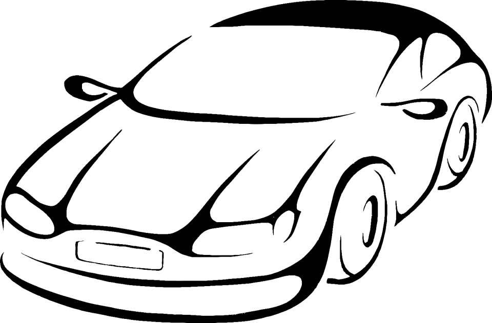 Limousine contour outlines