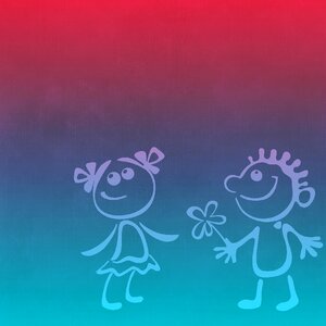 Gift romantic greeting card