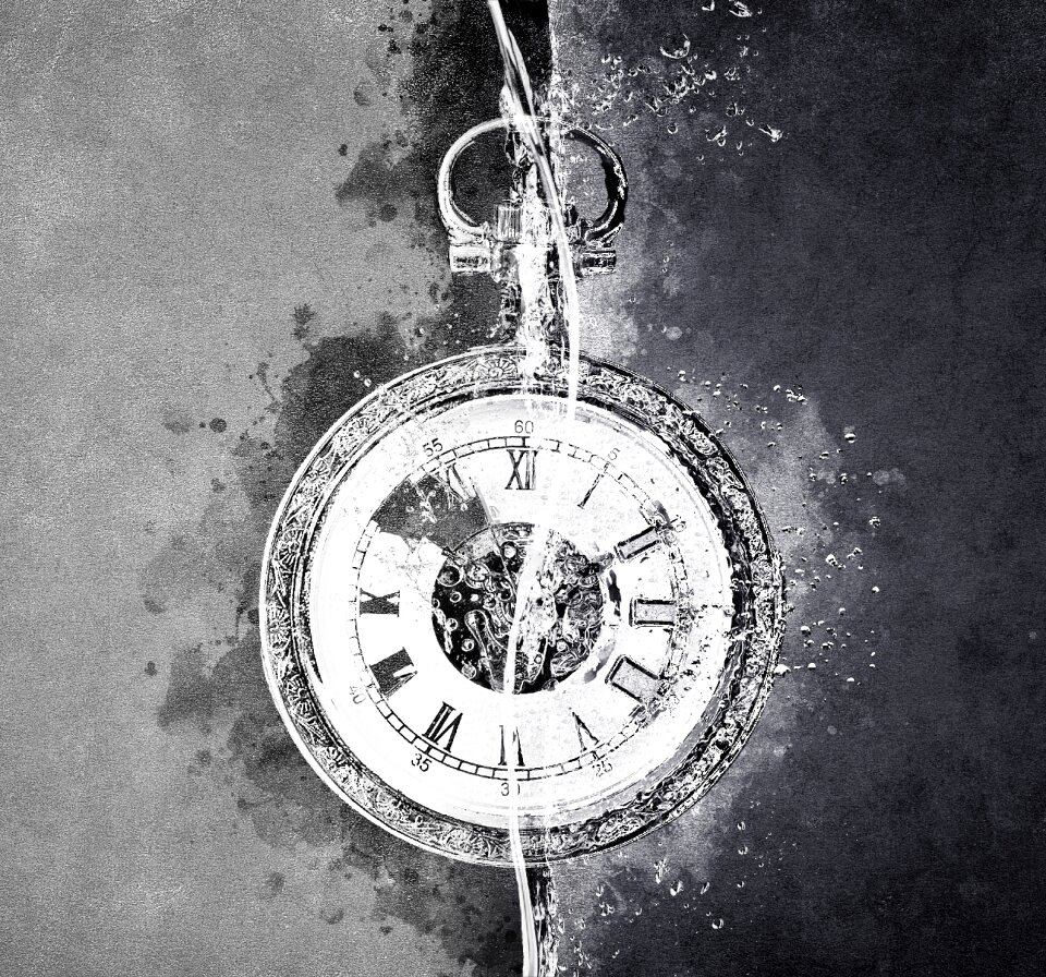 Design gray time gray clock