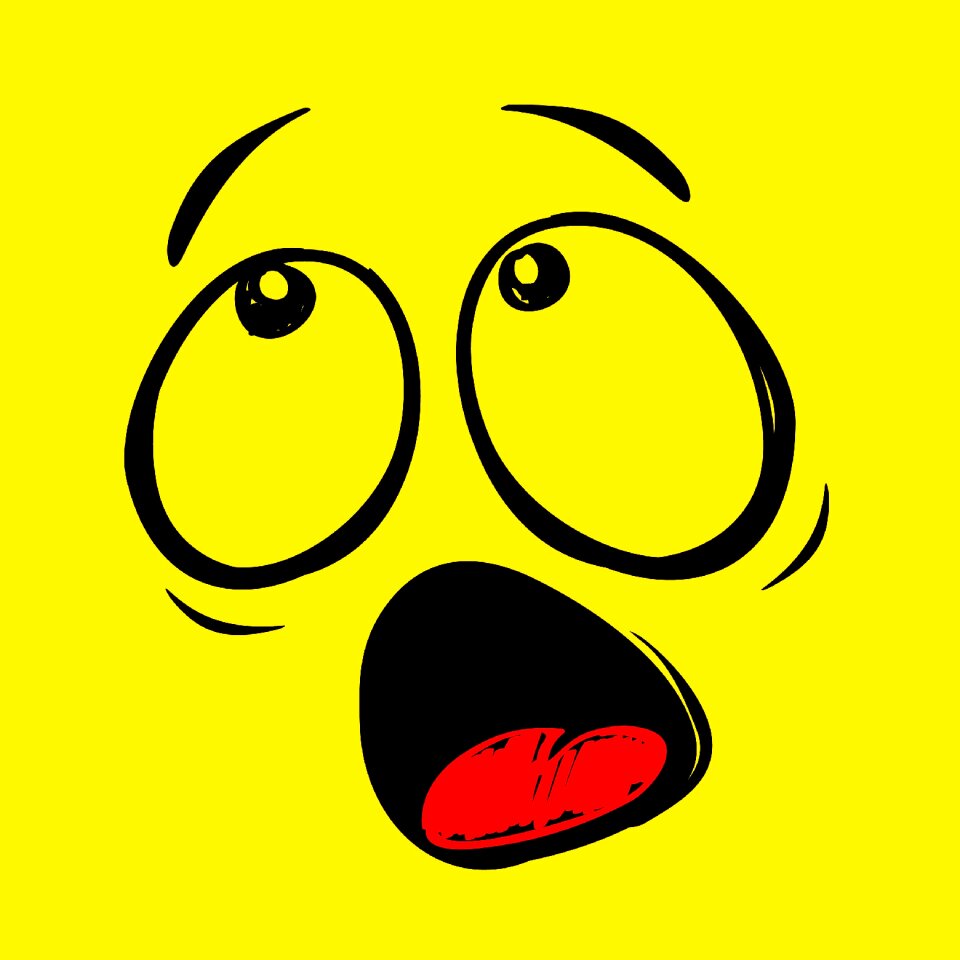 Funny horrified Free illustrations