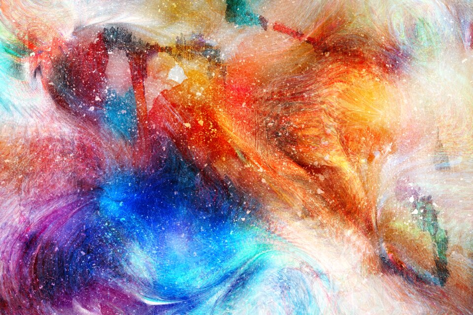 Watercolor vintage colorful