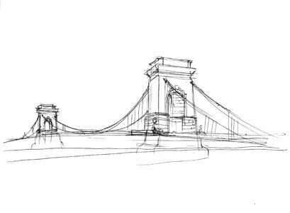 Danube bridge river