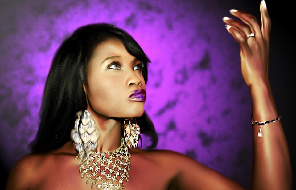Black female glamour