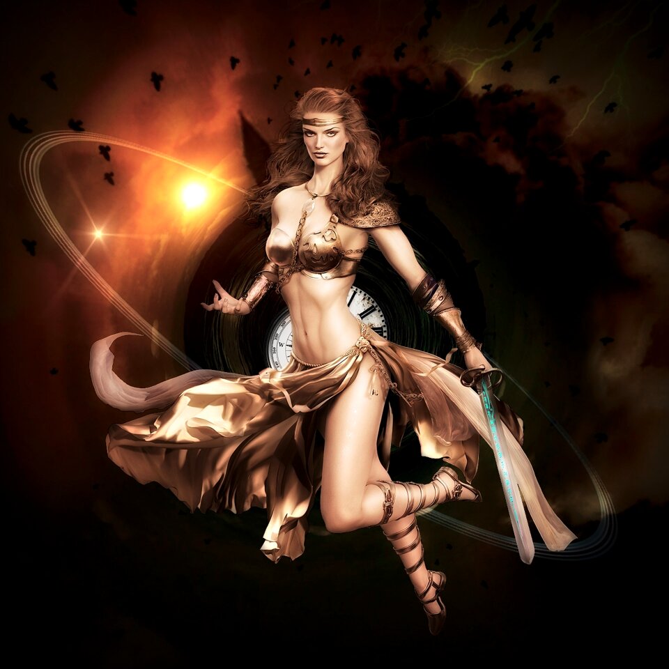 Female defender hero