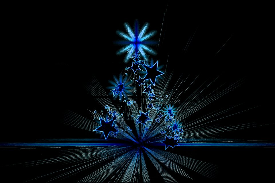 Background structure blue