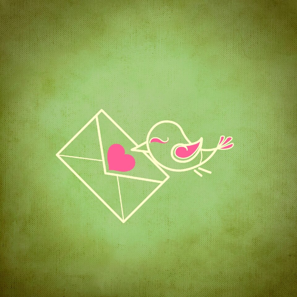 Heart greeting card love
