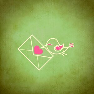 Heart greeting card love