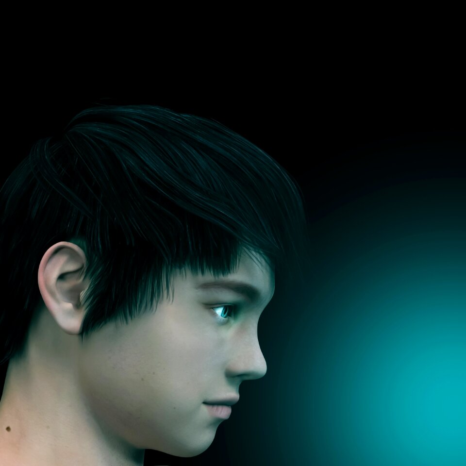 Face model person