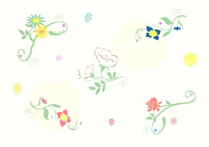 Decoration gracefully Free illustrations