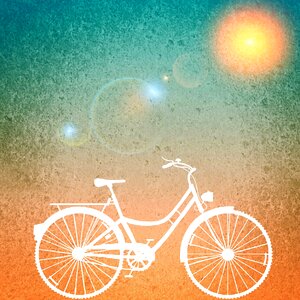 Sun bike Free illustrations