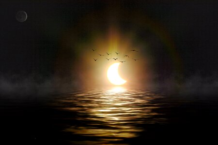 Bright eklispe astronomical event