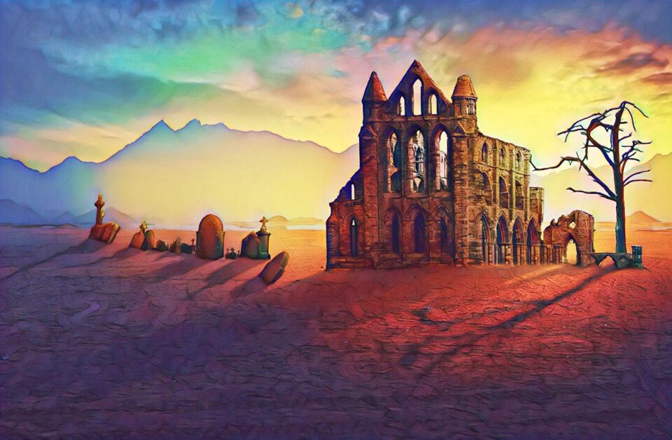 Sky stones mountains