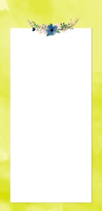 Minute back blue flower Free illustrations