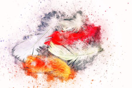 Abstract watercolor nature