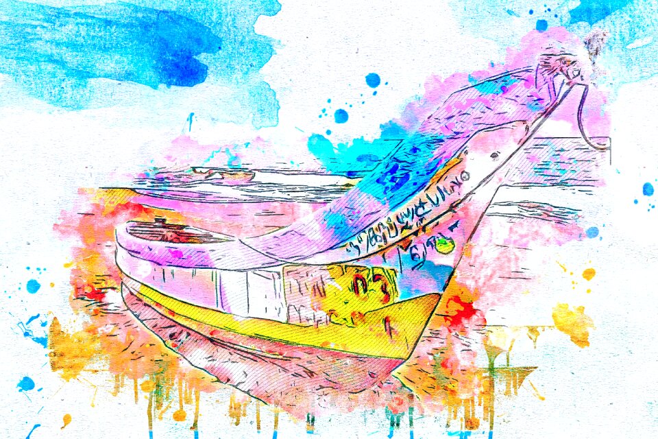 Art abstract watercolor