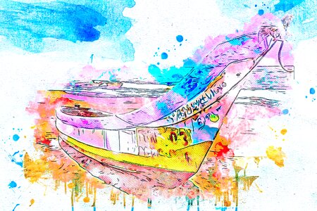 Art abstract watercolor