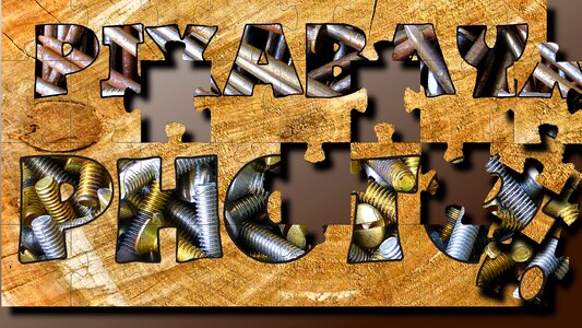 Nails screw wallpaper