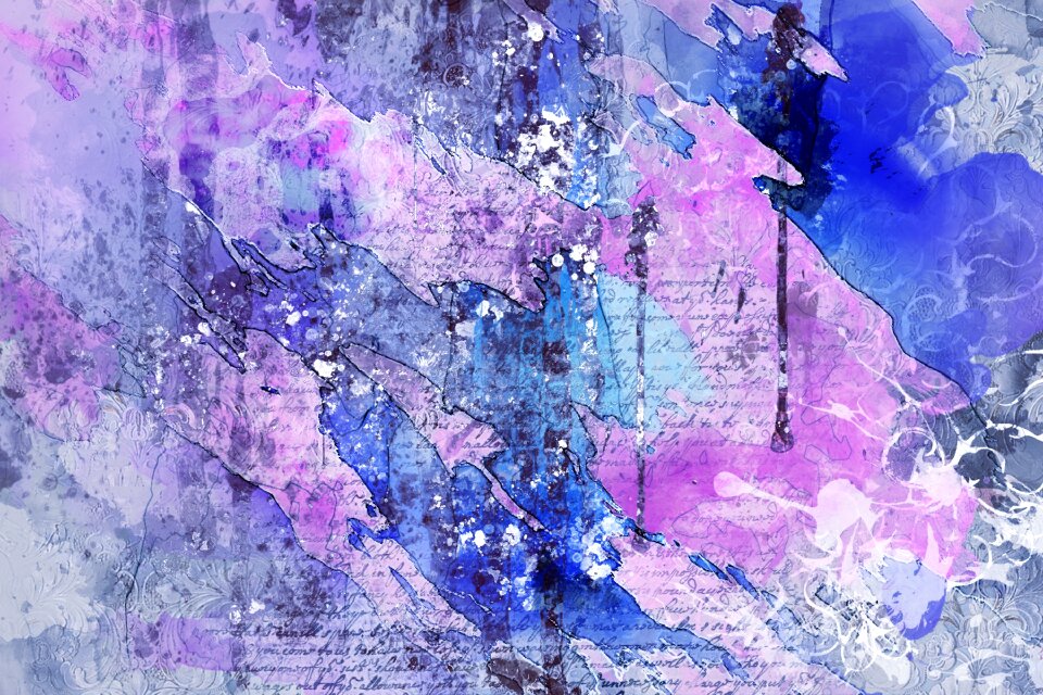 Watercolor vintage scripture