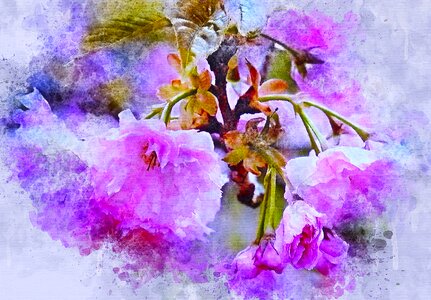 Art abstract watercolor