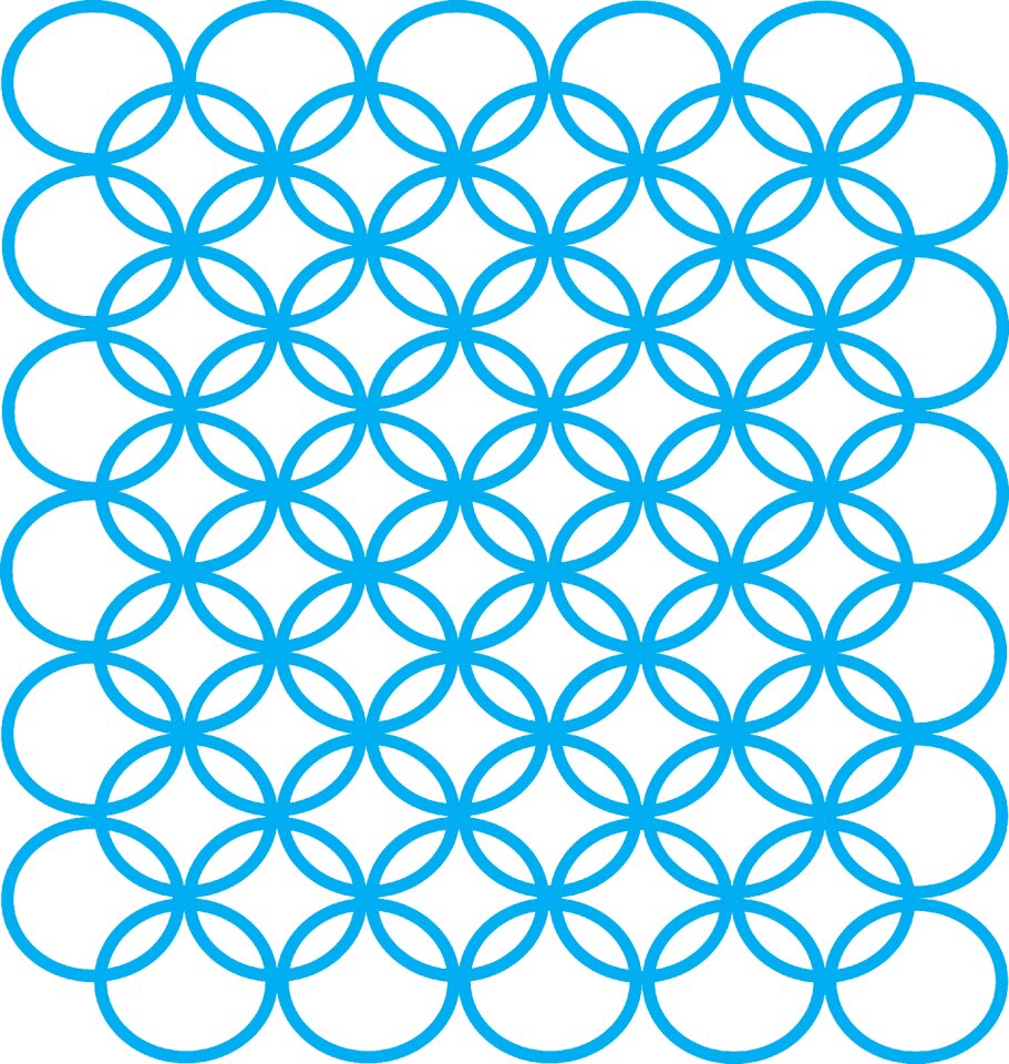 Shapes aqua turquoise