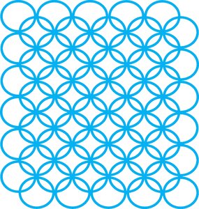 Shapes aqua turquoise