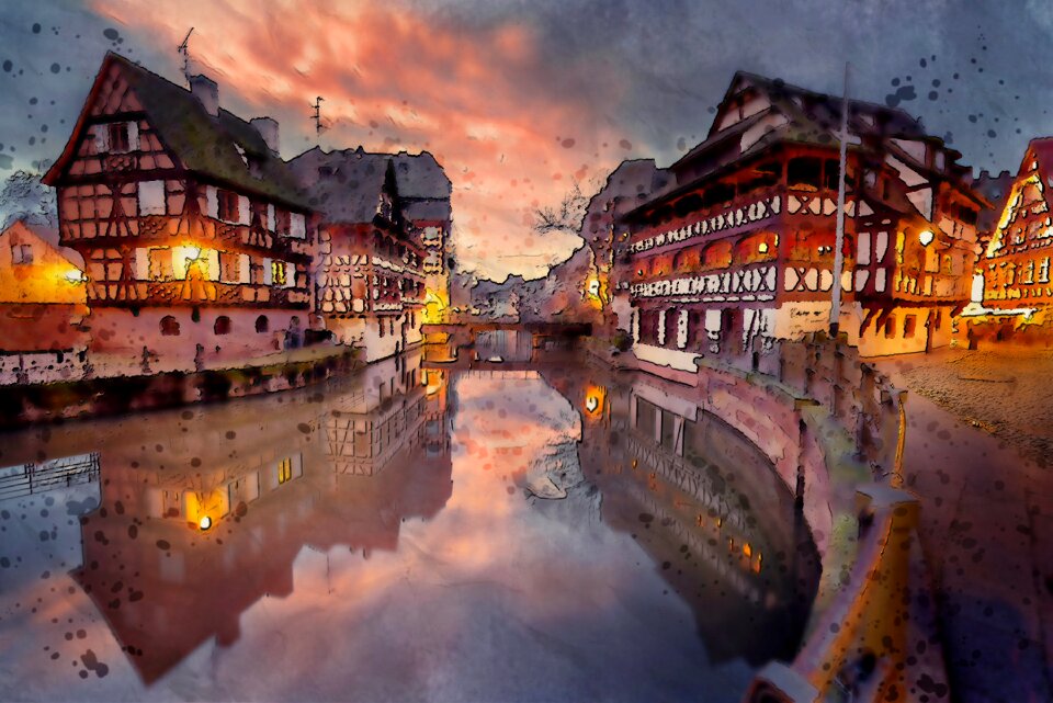 Structure colorful peaceful