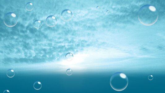 Water blue bubbles Free illustrations