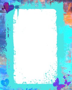 Colorful paint splatter creative