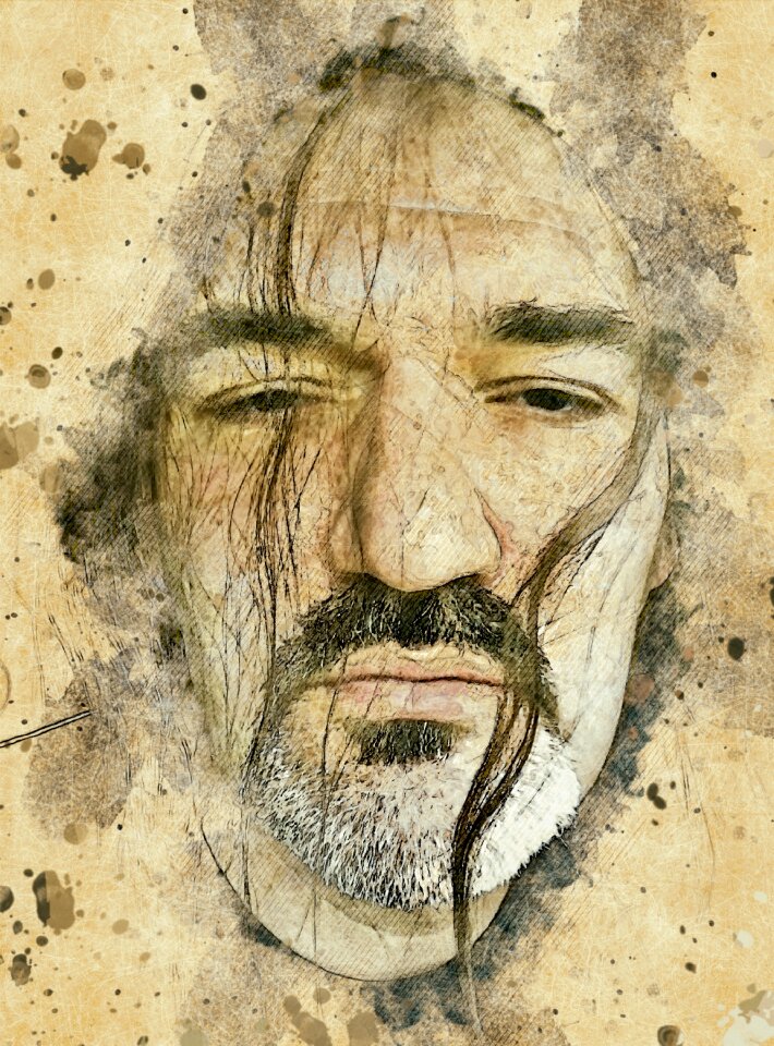 Man mystical homeless