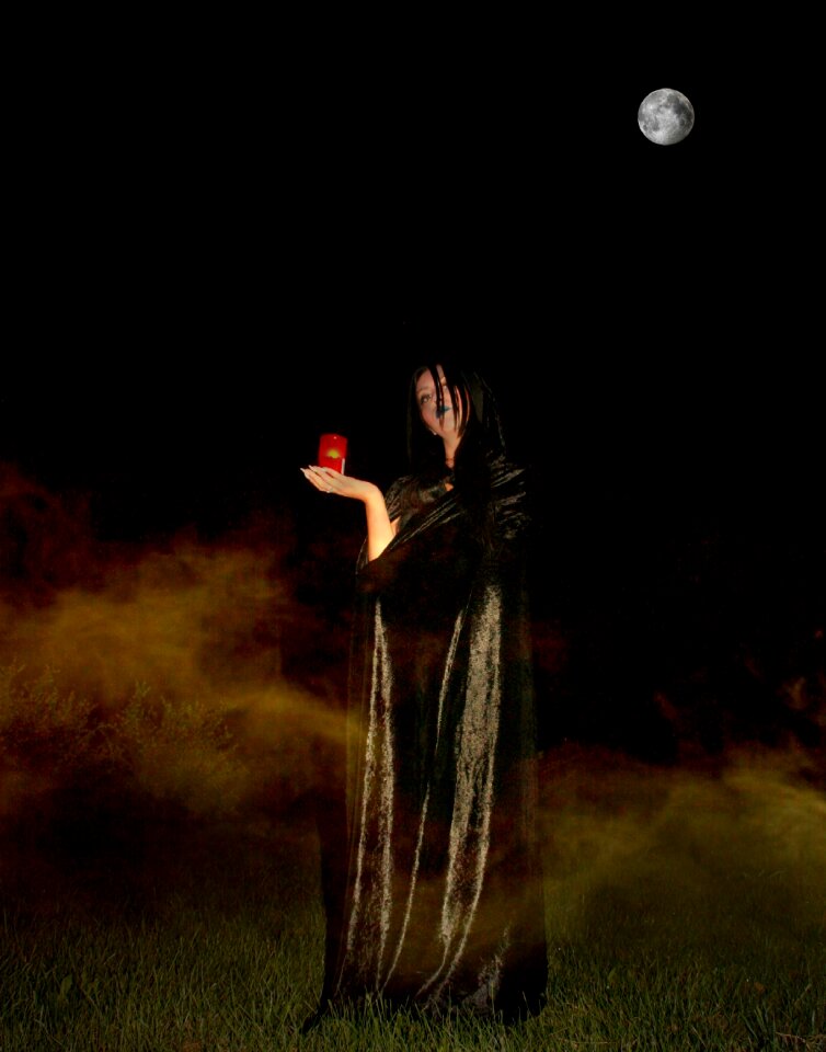 Full moon candle the haze