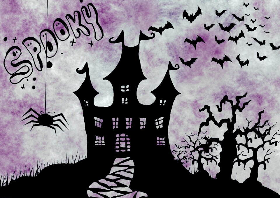 Atmosphere creepy spider