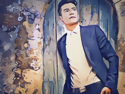Portrait serious suit