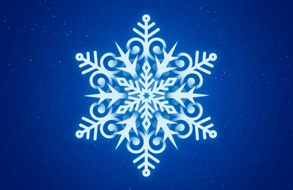 Cold christmas snowfall