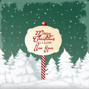 Advent decoration greeting card