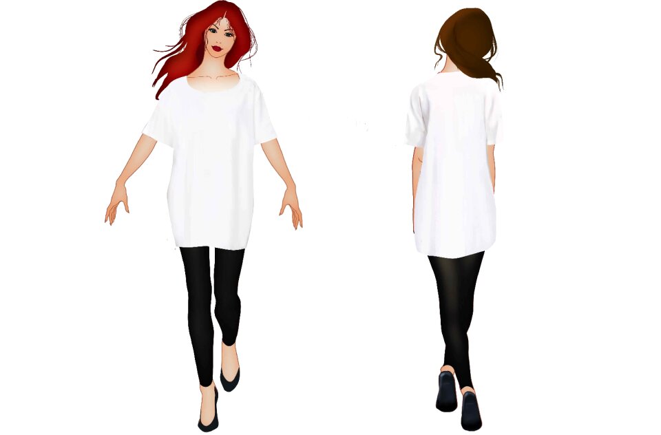 Garment illustration women
