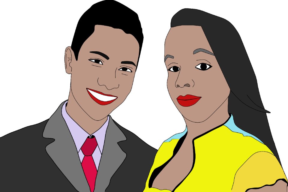 Love story illustration Free illustrations