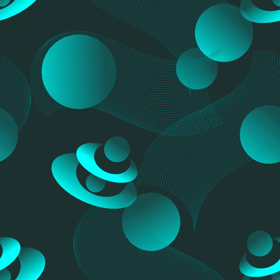 Green seamless circle