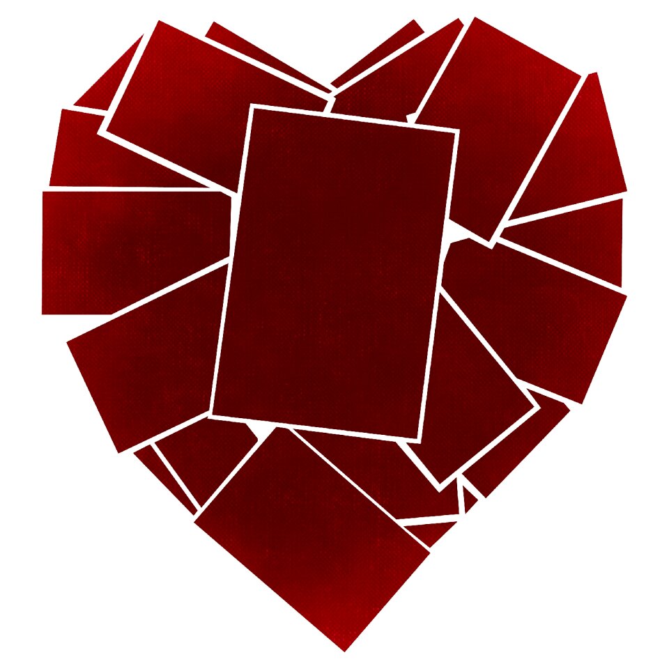 Abstract greeting card heart