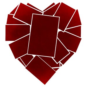 Abstract greeting card heart